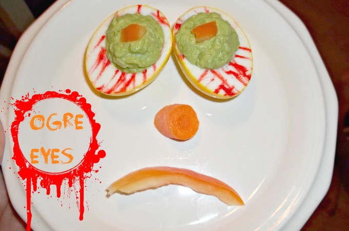 Ogre Eyes Halloween Deviled Eggs