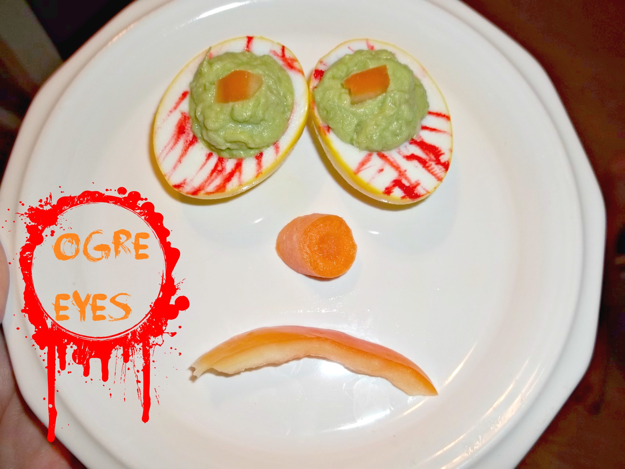 Ogre Eyes Halloween Deviled Eggs