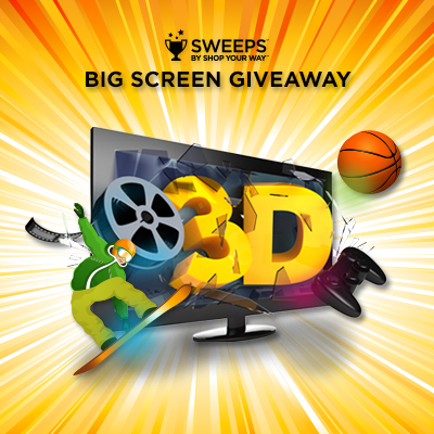 Big Screen Giveaway Sweepstakes ends 2/28/14 @ShopYourWay #SWEEPS