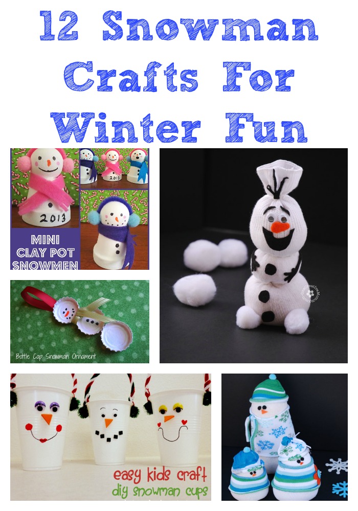 12 Snowman Crafts For Winter Fun